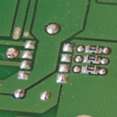 Detail of load resistors on TDA1545